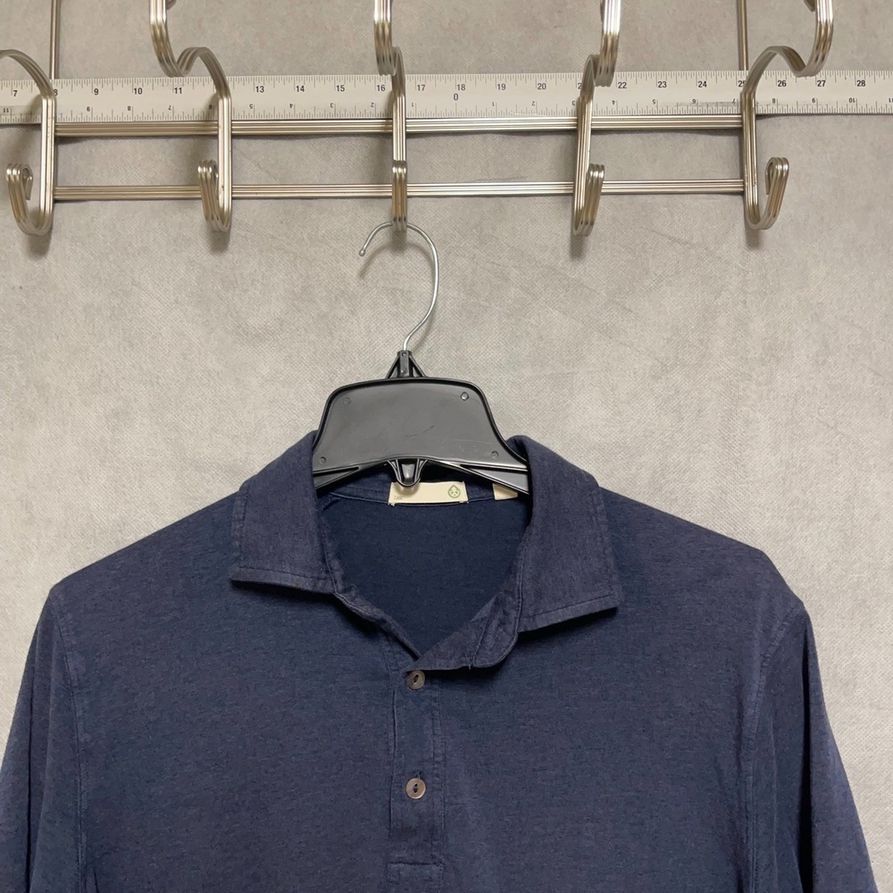 Tasc Polo Shirt‎ Men's M Blue Performance Golf Active Versatile Hybrid Academia